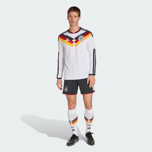 Germany 26 Home Long Sleeve Fan Version Jersey (Customizable)
